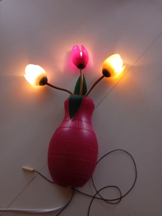 Lampka nocna wisząca z PRL