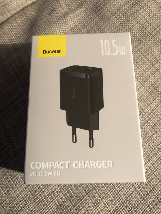 Ładowarka Ładowarka Baseus Compact Charger 2U 10,5W EU Black