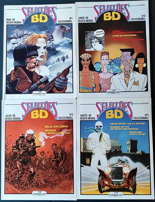 19 números da revista Selecções BD. 57€.