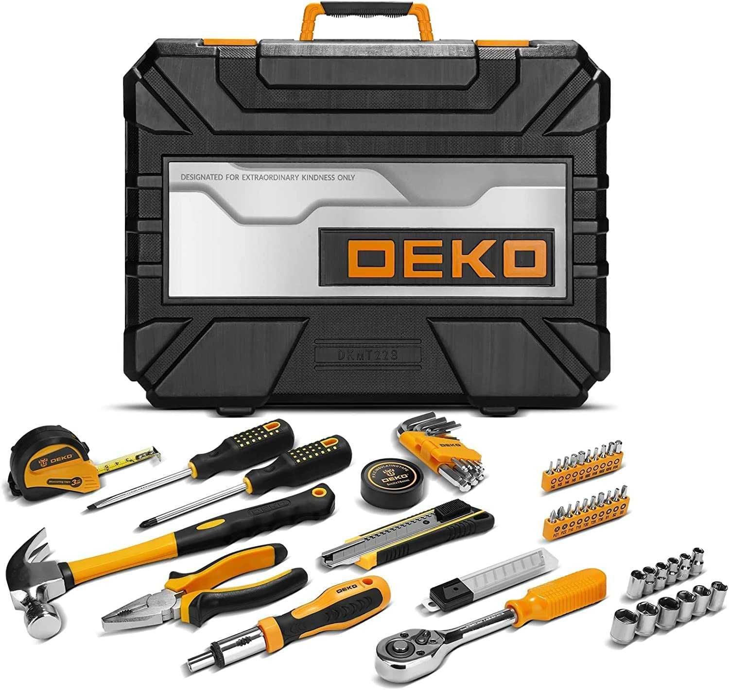 **NOVO** Conjunto de chaves e ferramentas Deko 168 peças em aço