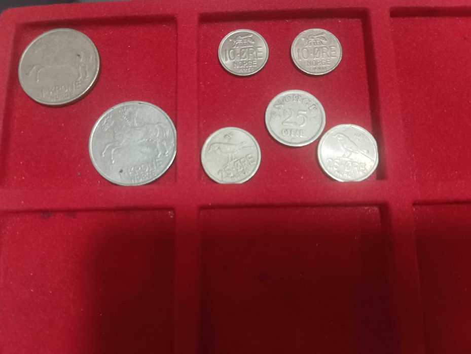 Moedas antigas da Noruega