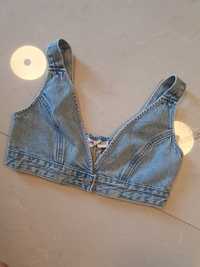 Bluzka top jeansowy Levis nowy M