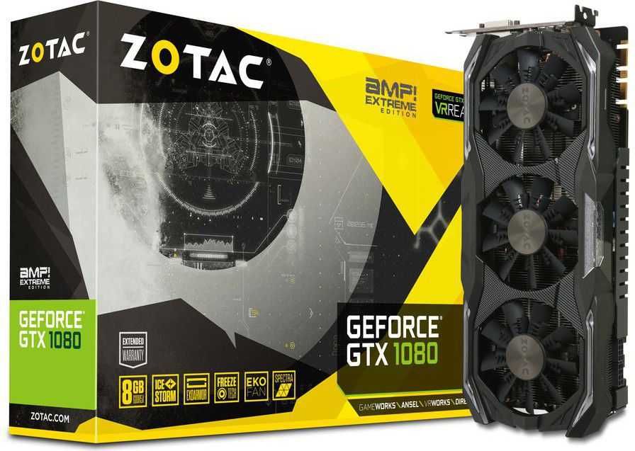 ZOTAC GeForce GTX 1080 AMP Extreme 8 GB GDDR5X