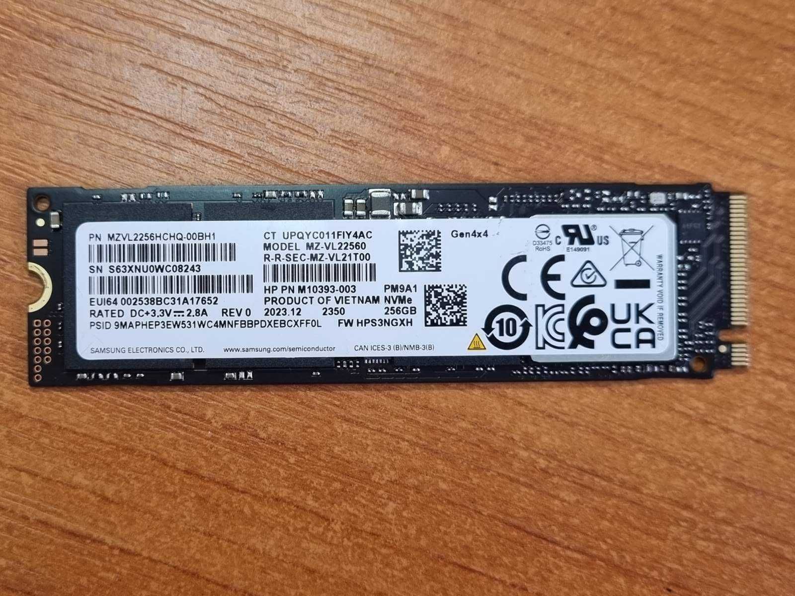 Samsung PM9A1 256gb 512gb 1TB NVMe SSD m.2 - OEM версія 980 PRO
