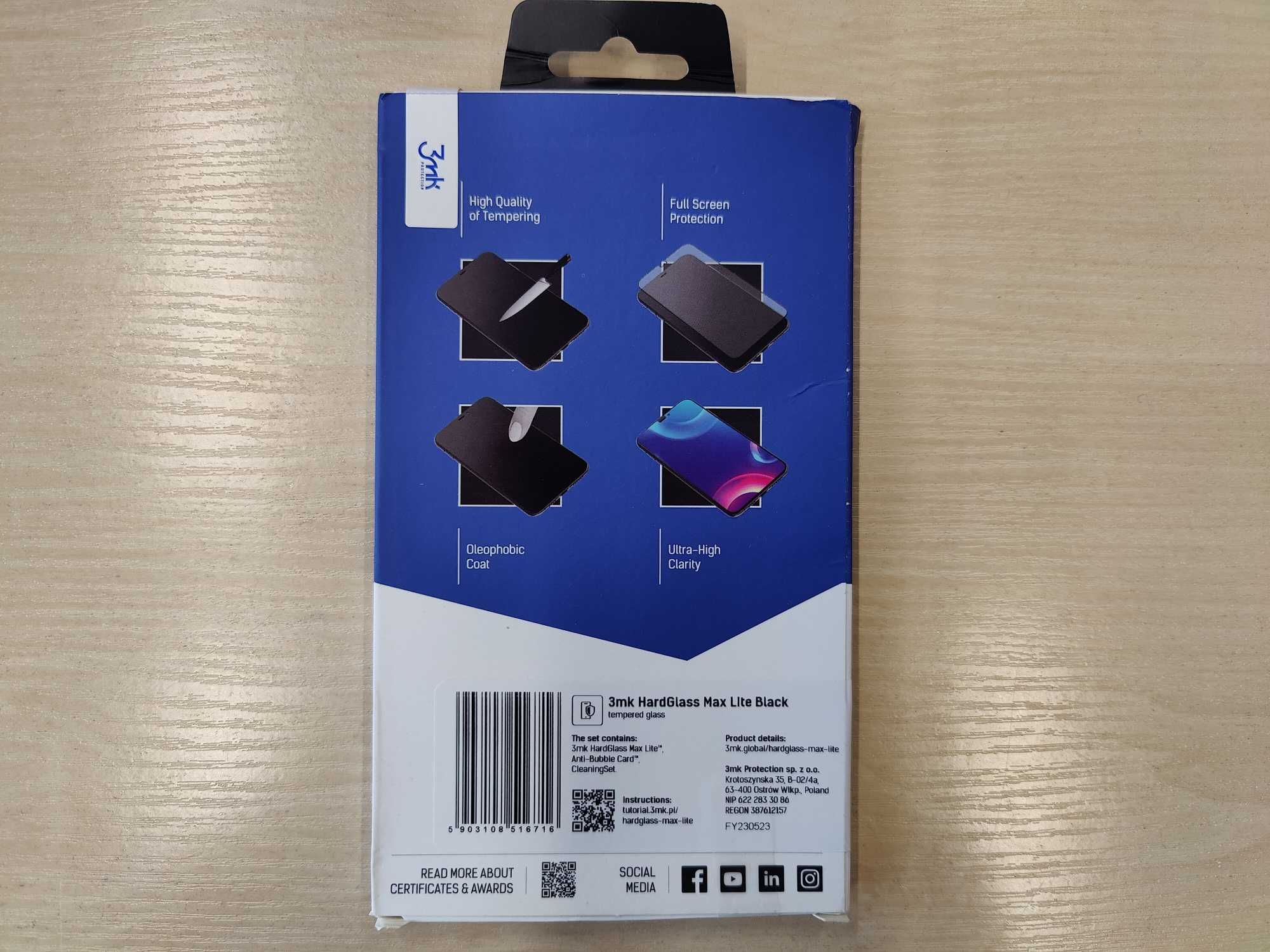 Szkło hartowane do Motorola Think Phone, 3mk HardGlass Max Lite