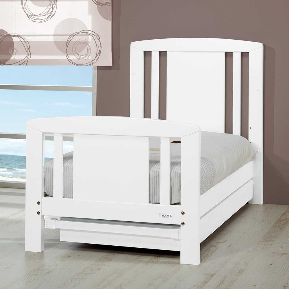 Cama trama branca com colchão 140x70