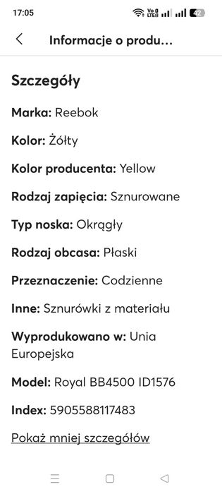 Sprzedam nowe buty męskie Reebok