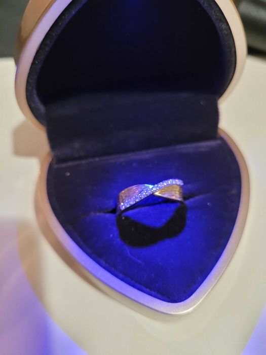 Okazja!Pierścionek z brylantami próba 585