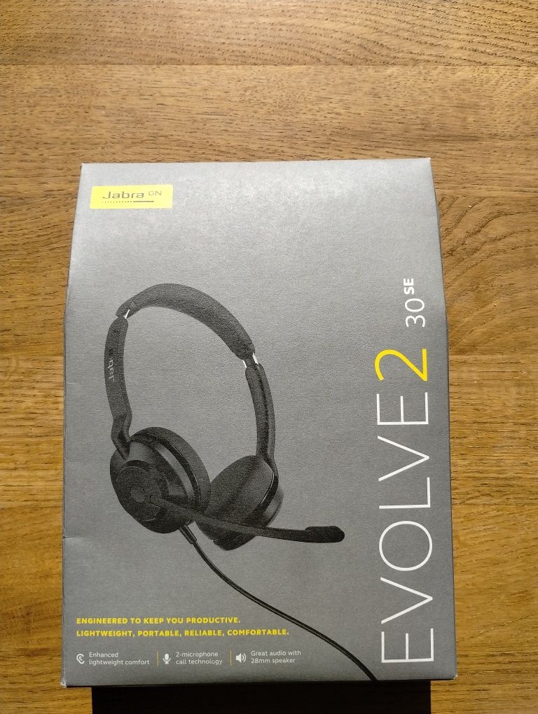 Jabra Evolve2 30SE Zestaw słuchawkowy NOWY