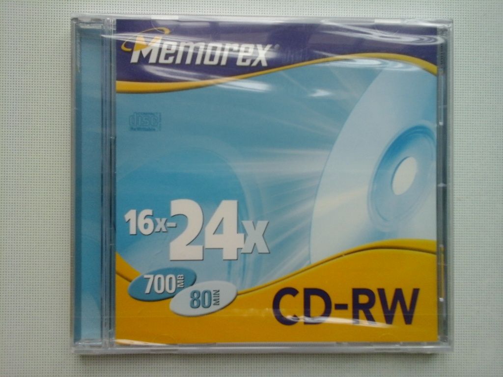 DVD - RW Verbatim e CD - RW Memorex, regraváveis (novos / selados)