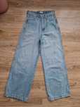Świetne szerokie jeansy Wrangler jasne 38 W27 wysoki stan