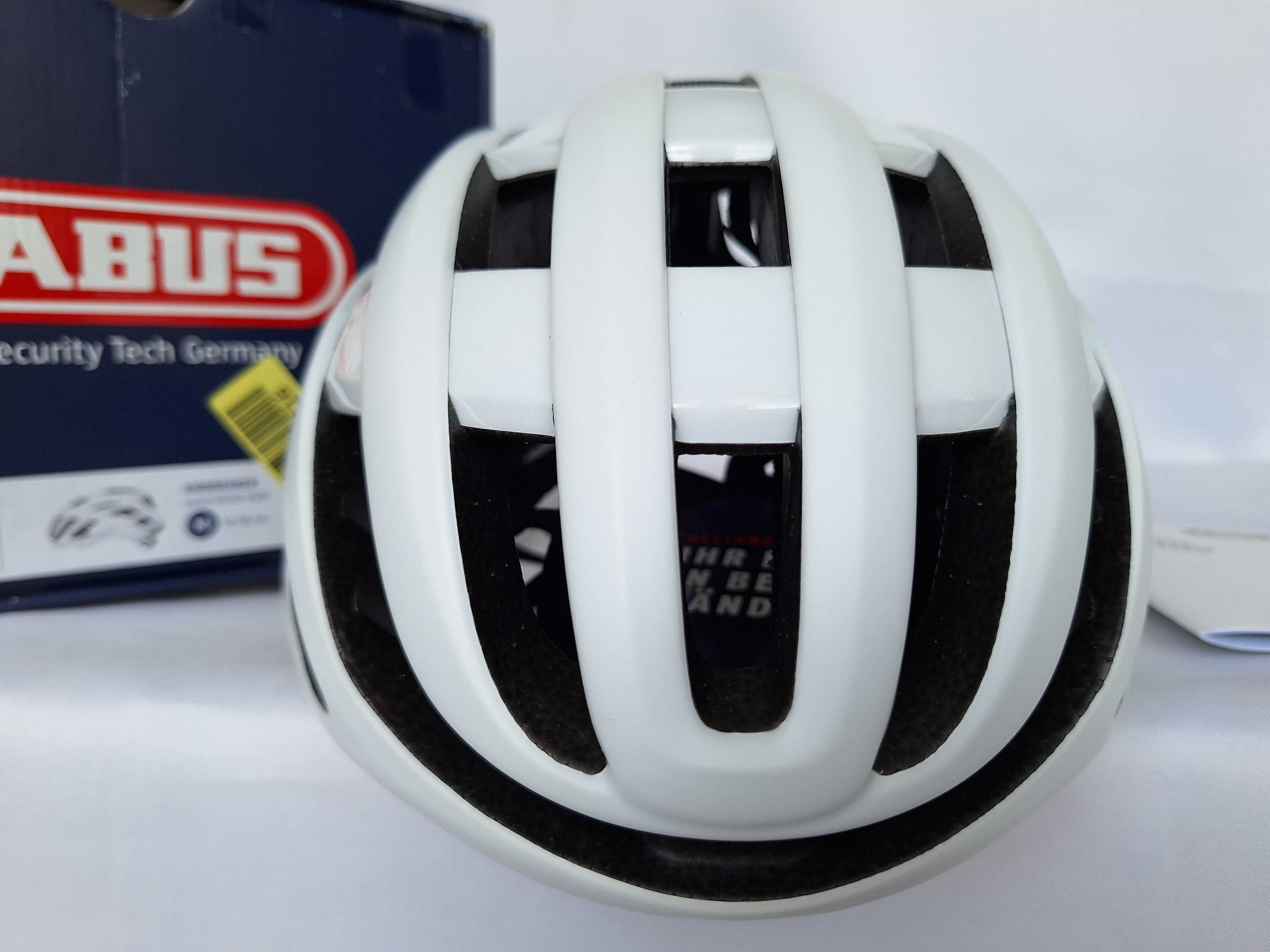 Kask rowerowy szosowy Abus AirBreaker Polar White Matt M 52-58cm