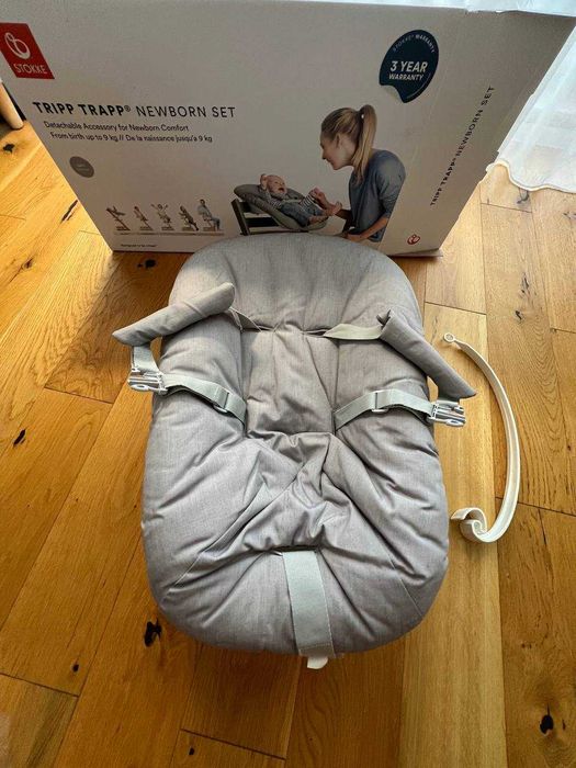 Stokke Tripp Trapp Newborn Set – bardzo dobry stan, z pudełkiem