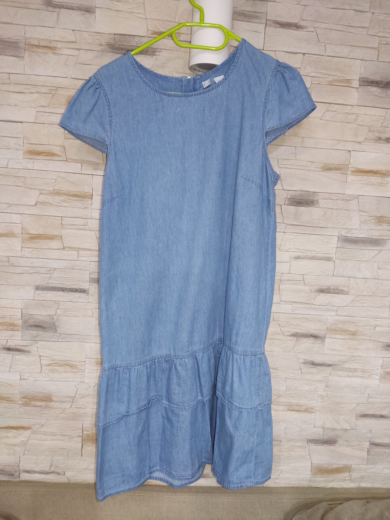 Sukienka w kolorze jeansu 38 M Bon Prix