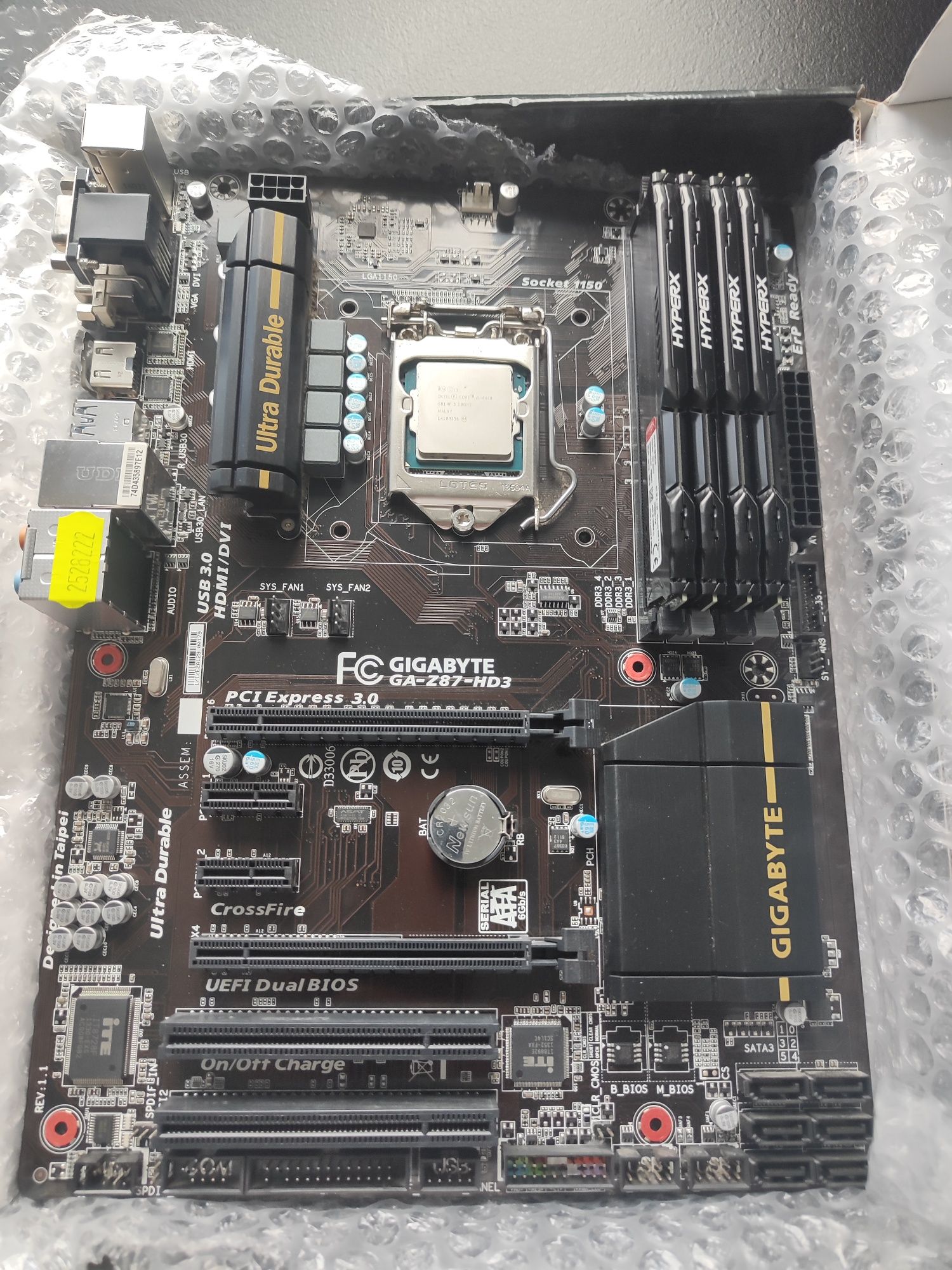 Płyta główna z87, 16GB RAM i procesor i5