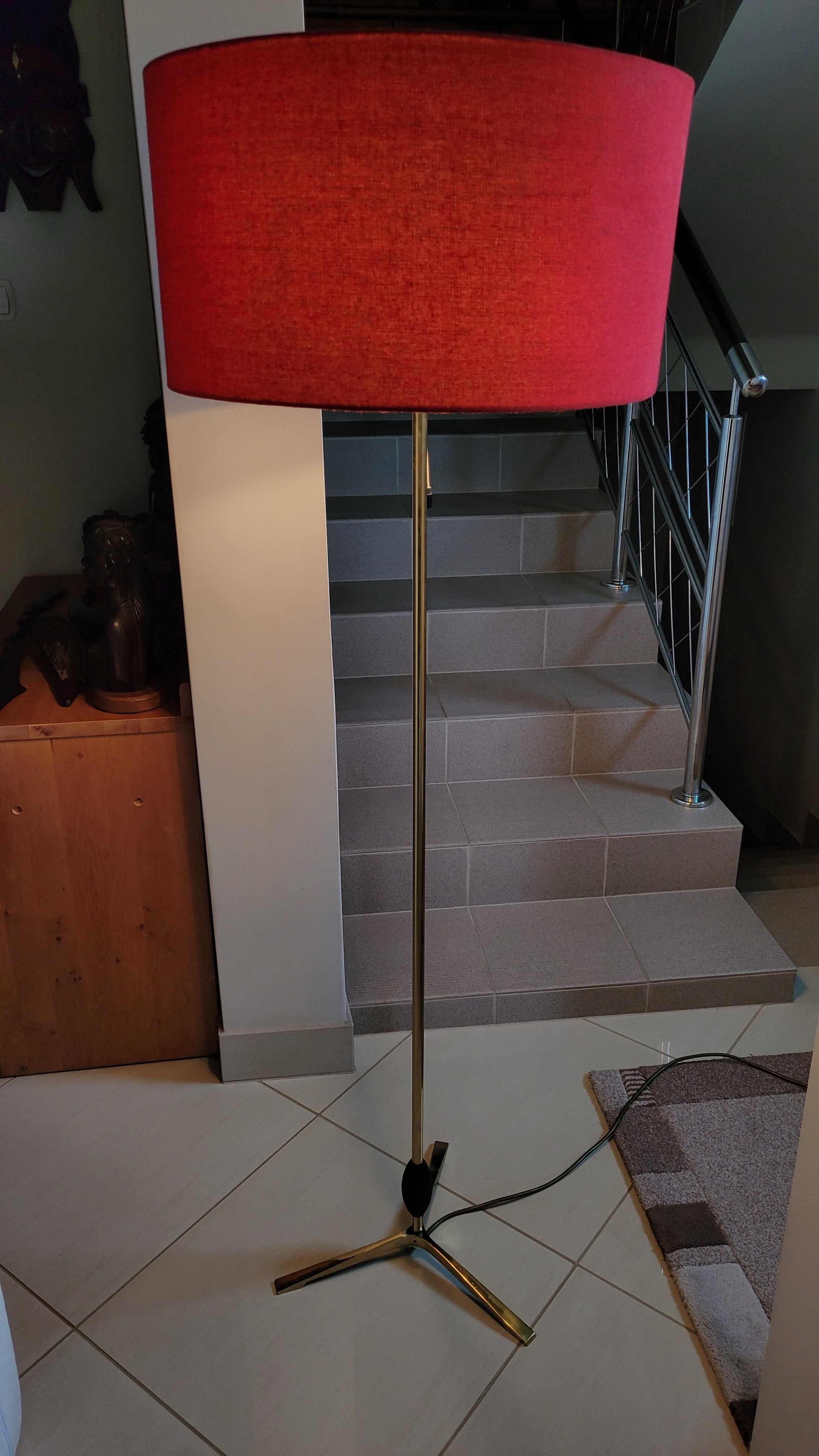 Lampa stojąca SPACE AGE lata 60 art deco mosiądz