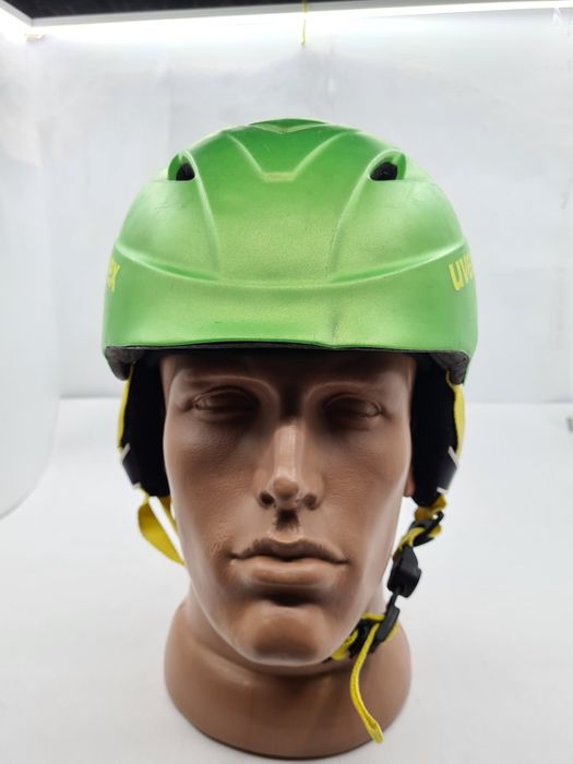 Шлем Горнолыжный Детский UVEX Защитный Зимний Шлем Салатовый 52-54 р.