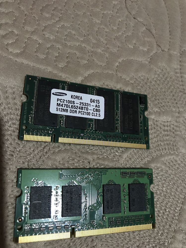 Varias Memoria RAM ddr para portatil 256mb 512mb 1gb 2gb