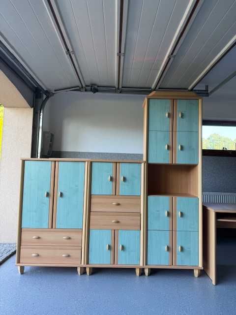 Zestaw mebli młodzieżowych/dziecięcych z biurkiem