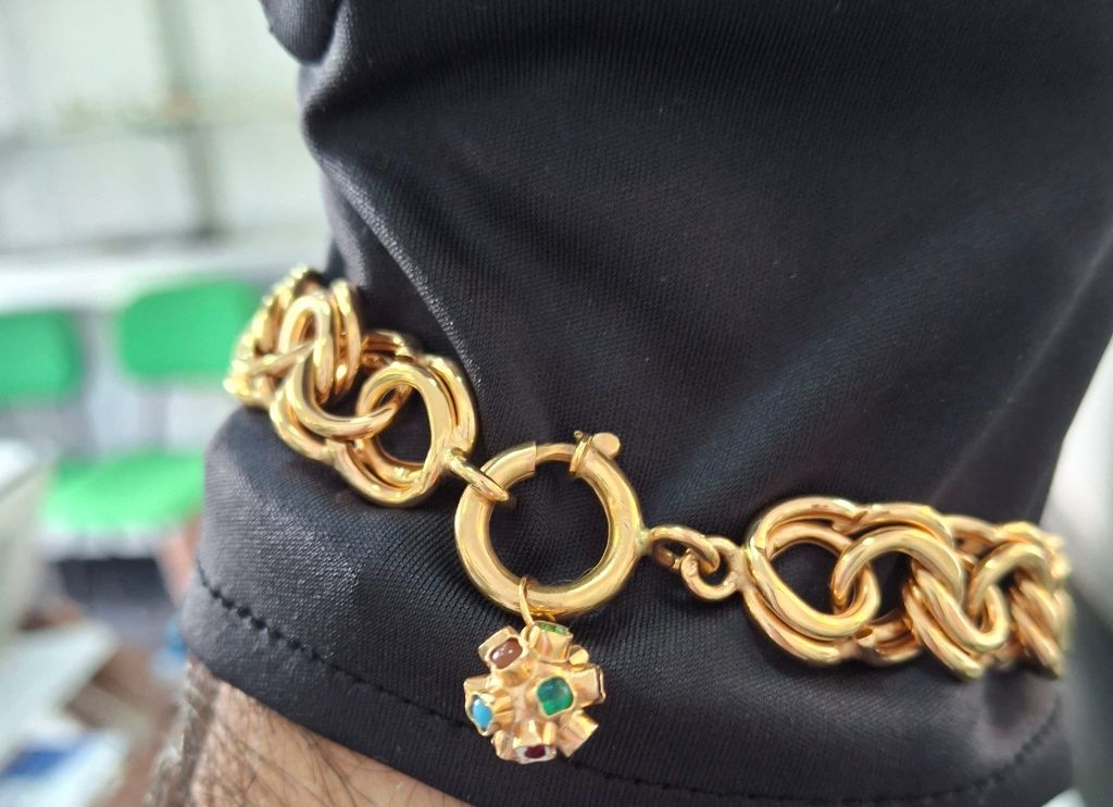 Pulseira ouro 19k nova