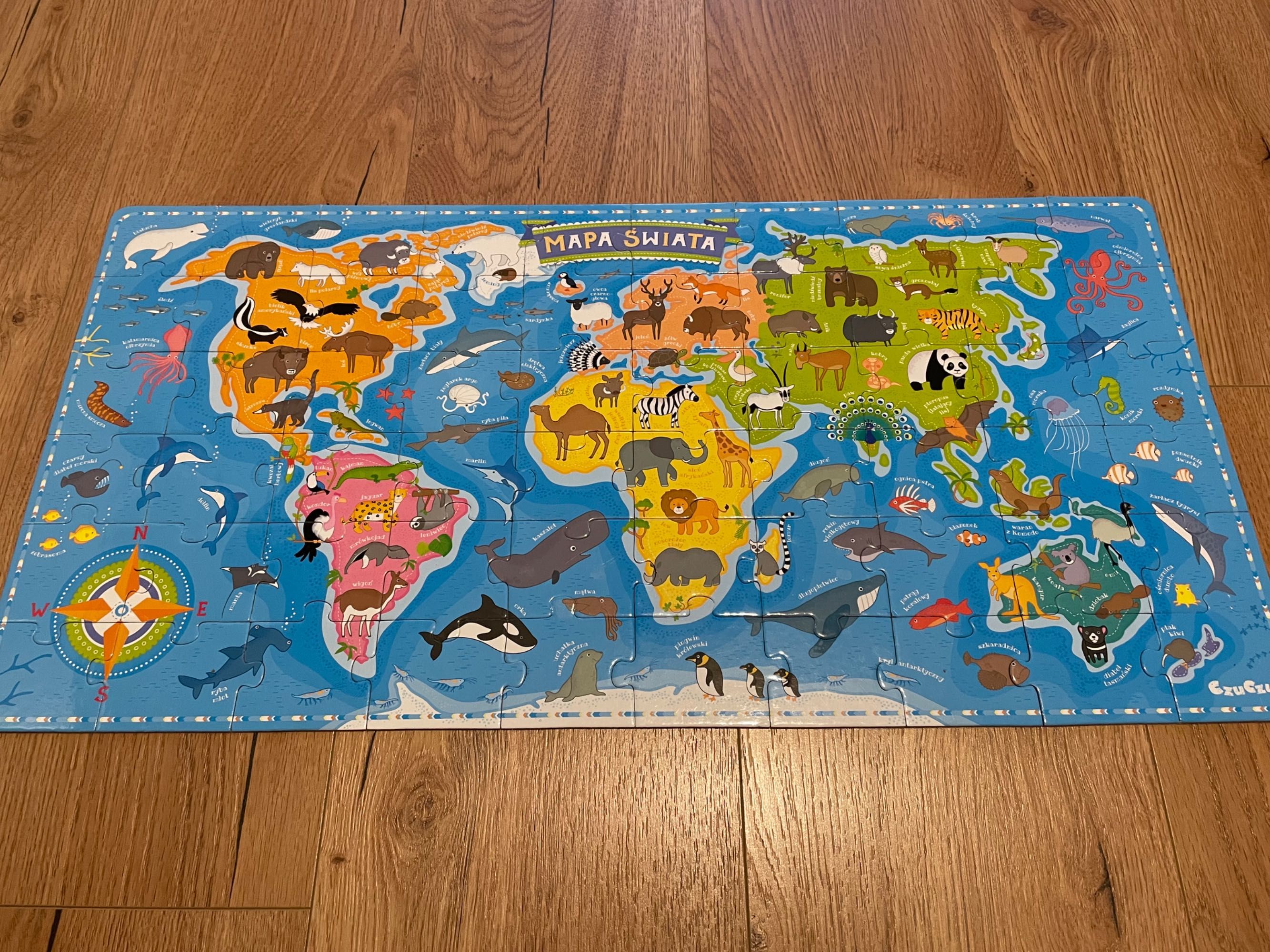 Puzzle CzuCzu Mapa Świata