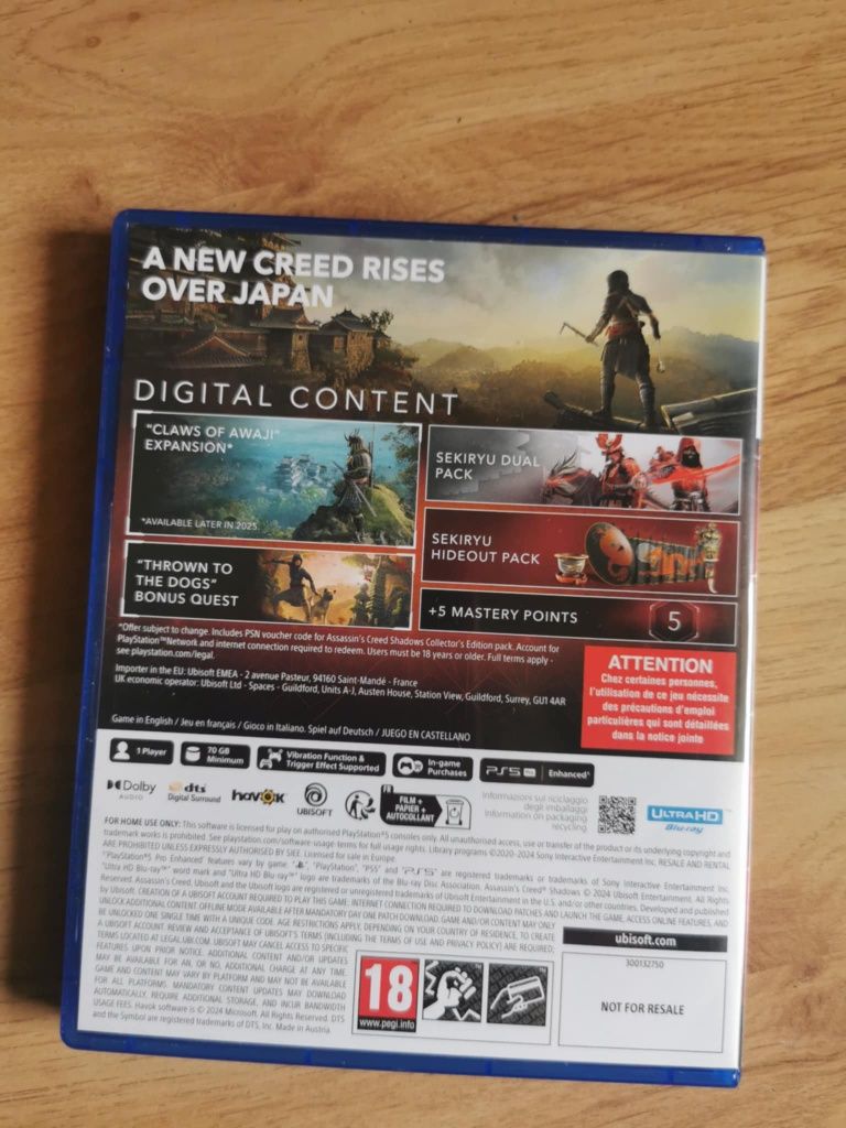 Assasins cred shadows ps5