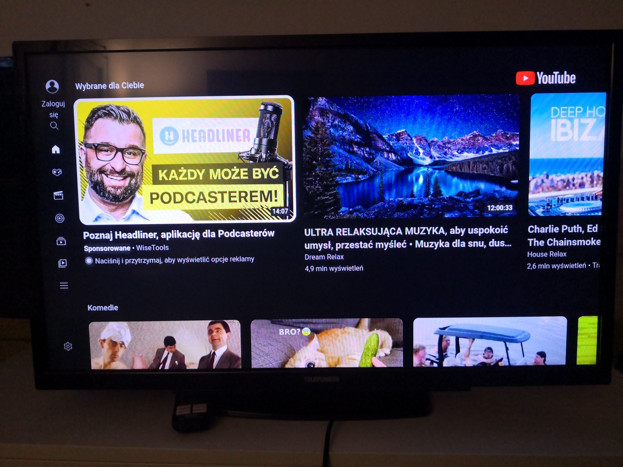 Telewizor Telefunken 32 cale WiFi YouTube Netflix pilot