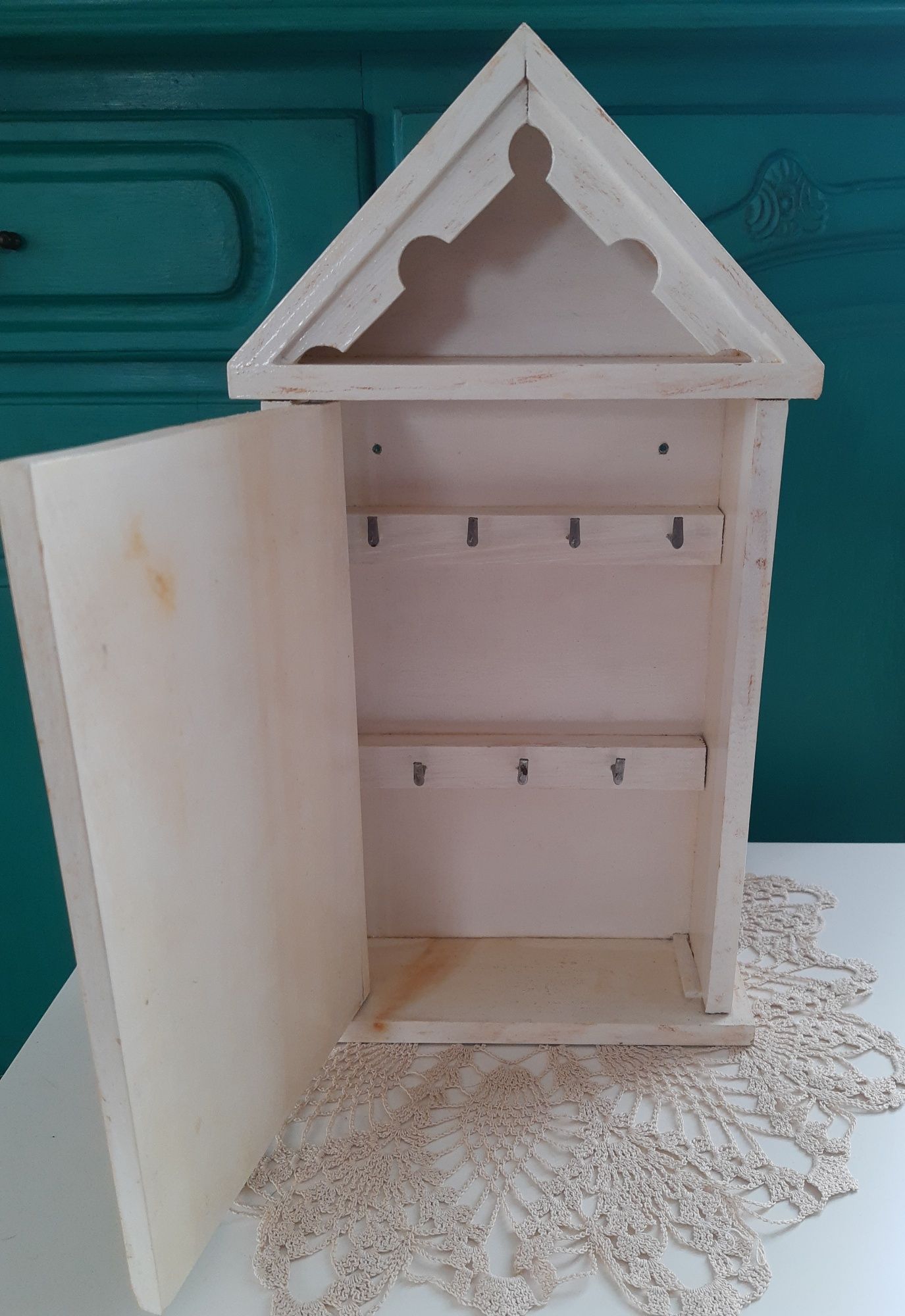 Szafka na klucze i listownik. Komplet. Decoupage.