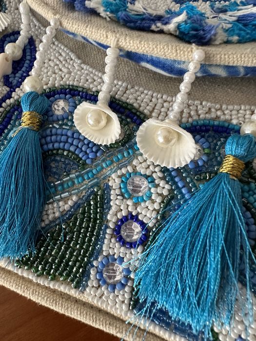 Clutch italiana feita à mão NOVA!