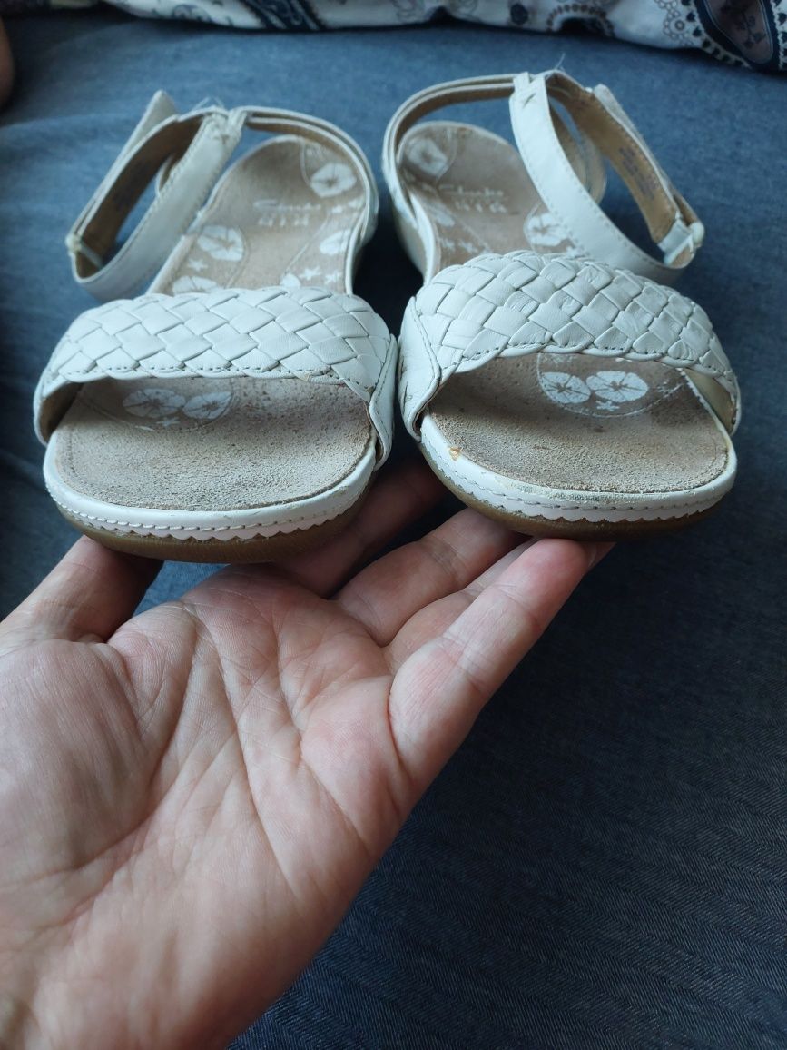 Clarks Ecco босоножки босоніжки сандалі туфли 41-42/27см шкіра кожа