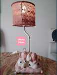 Candeeiro de mesa, infantil letras Baby, vacas base.