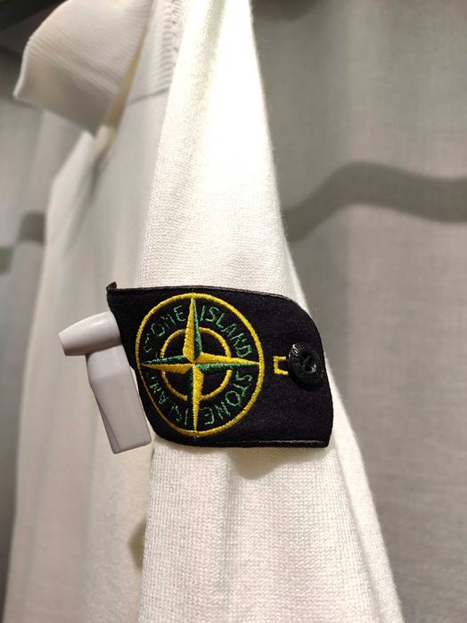 Светр STONE ISLAND Winter Cotton Roll Neck Knit Sweater White SI0159-W