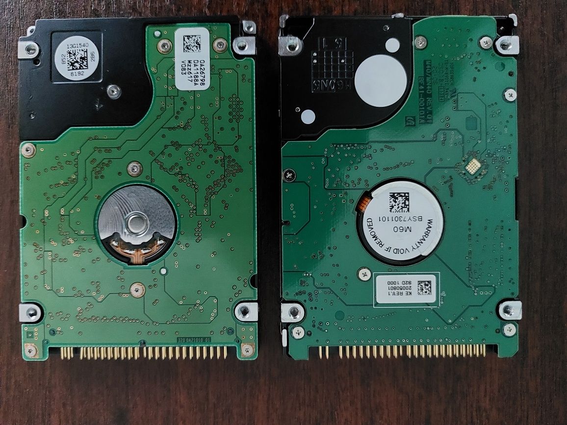 2 Dyski twarde PATA (IDE/ATA) 2.5 z retro laptopów SPRAWNE