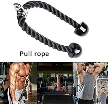 Sznur lina do wyciągu z uchwytem do ćwiczeń na triceps
