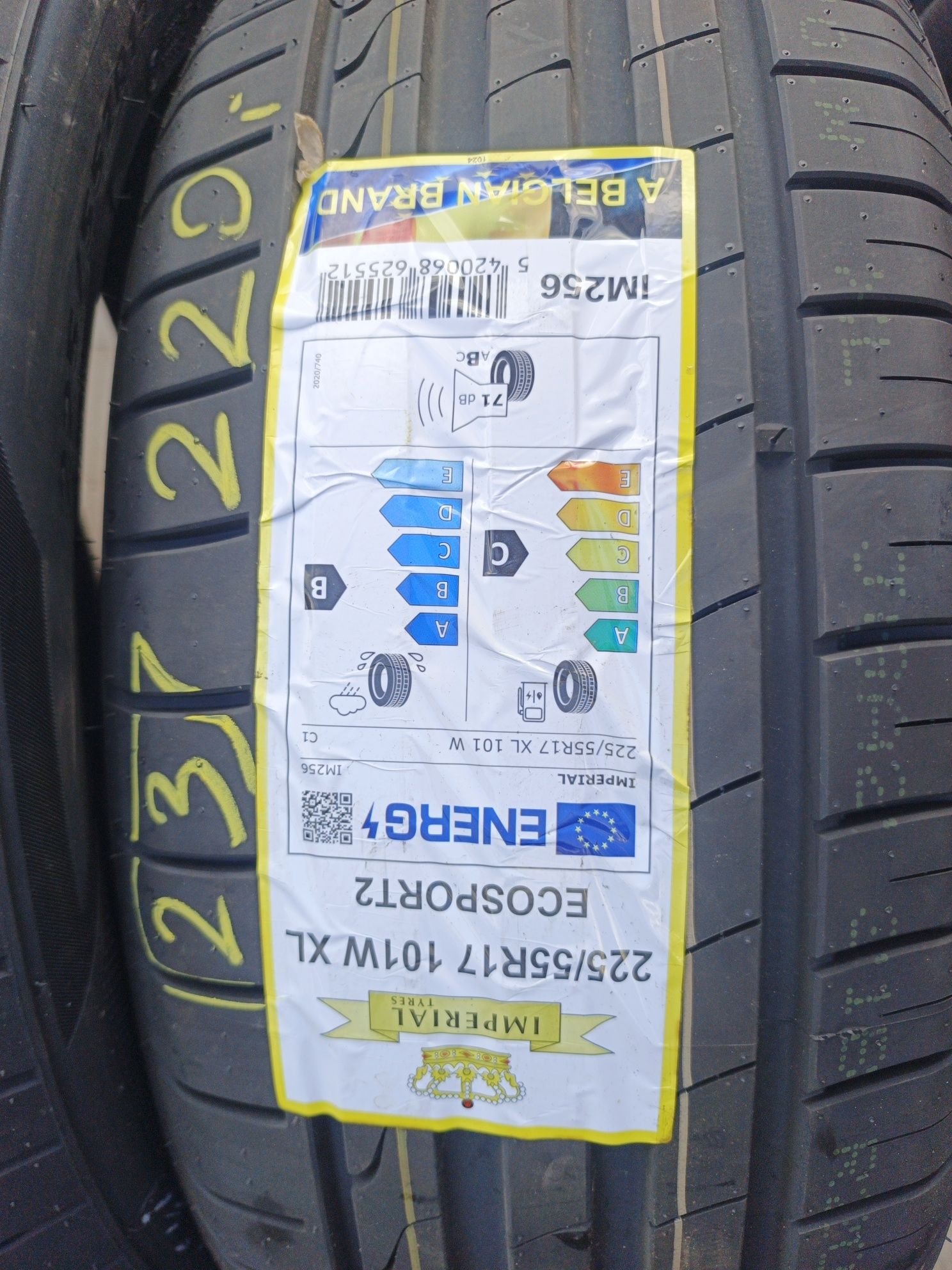 Nowe opony letnie 225/55/17 imperial 2 sztuki 24r
