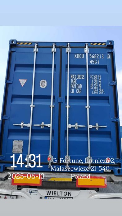 Kontener Magazynowy Morski 12m 40HC- NOWY