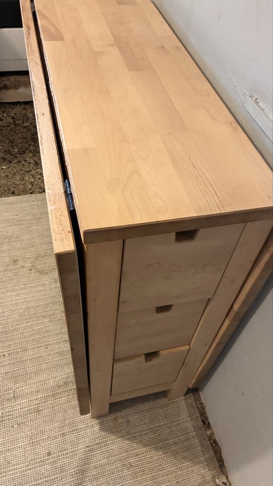 Mesa dobrável IKEA NORDEN com 6 gavetas