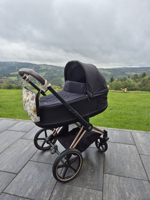 Cybex priam 3.0 Rose Gold używany czarny