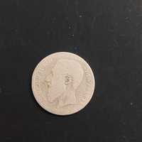 Belgia, 2 franki, rok 1866, Ag 0,835