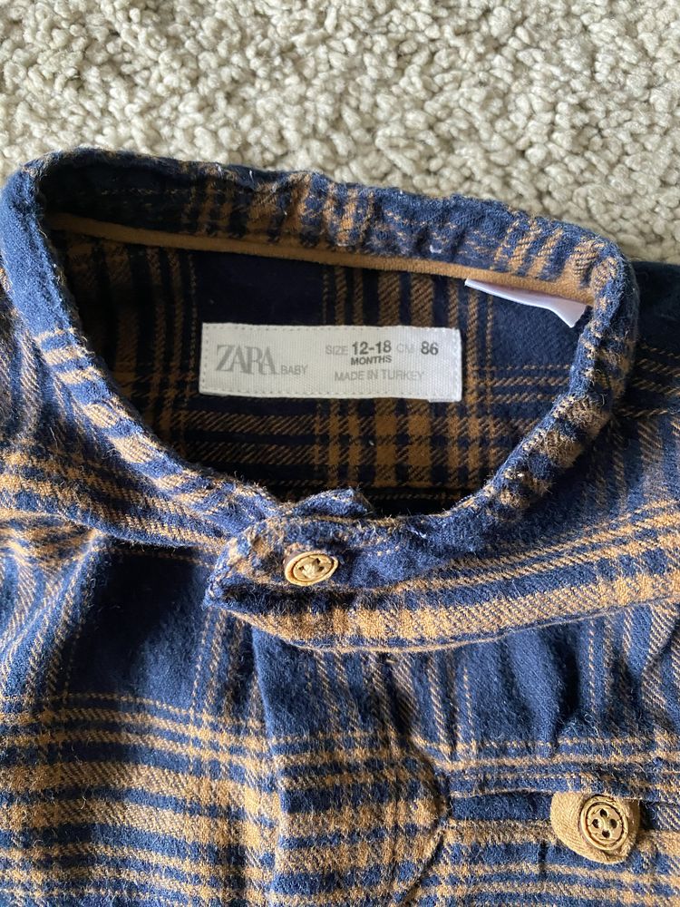 Camisa xadrez Zara 12/18M
