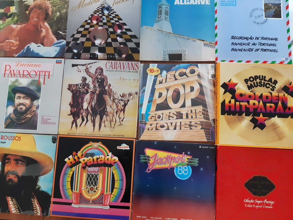 Discos LP de vinil antigos em bom estado