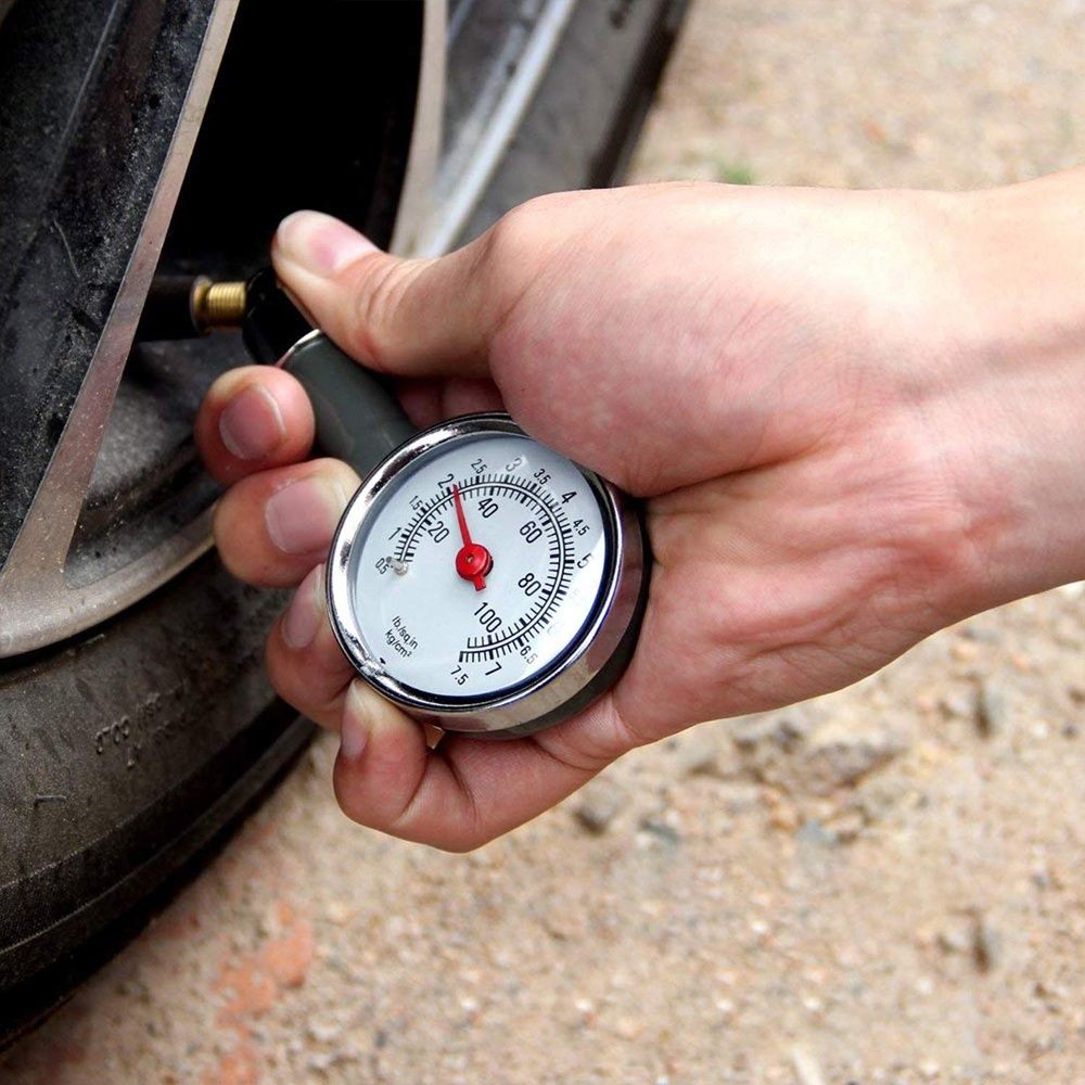 Manómetro Medidor de pressão dos pneus carros bicicleta e motos NOVO