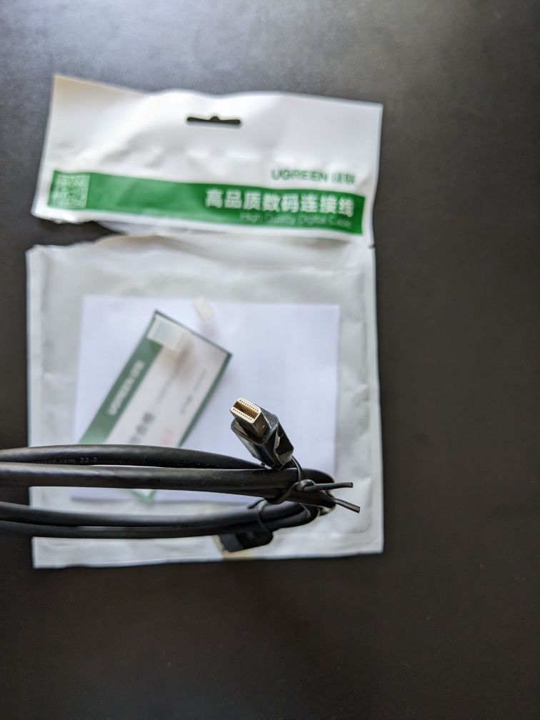 Кабель Ugreen mini Displayport - Displayport