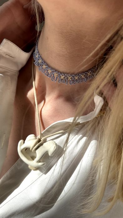 Квіткова силянка з преміального японського бісеру / Ручна робота