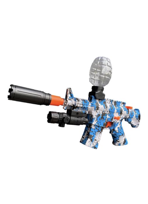 Іграшковий автомат АК574 орбізи,глушник,лазер,окуляри,акум