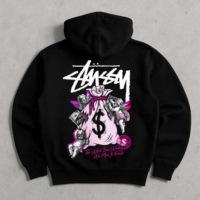 Толстовка Худи Stussy  - Basic - XS S M L XL - Стусси - Cotton