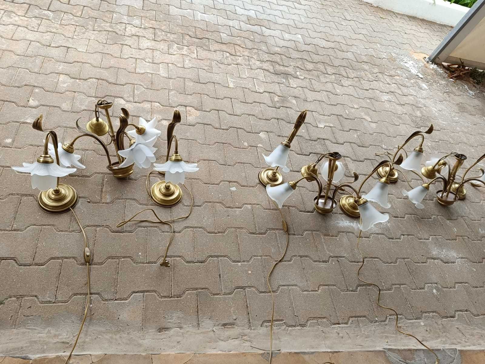 Conjunto de 10un Candieiros Usados - Venda completa 175€