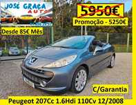 Peugeot 207 CC 1.6Hdi 110cv 12/2008