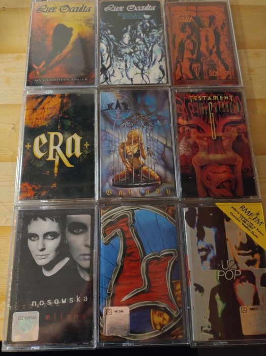 Kasety: Lux Occulta, Era, Testament, Nosowska, Liroy,