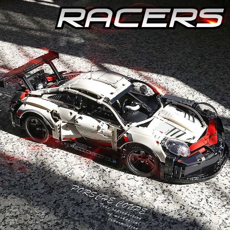 Конструктор Porsche 911 RSR. 1580 деталей. Сумісний з LEGO.